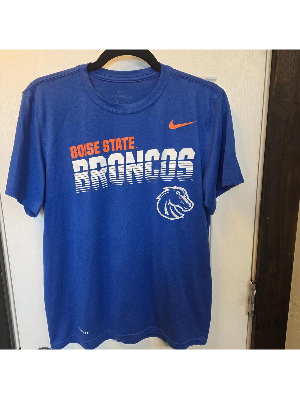 Nike Boise State Broncos Blue Graphic Tee Medium